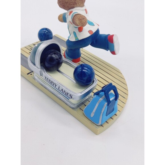 Teddy Lanes Collection Figure Faithful Fuzzies ALL In Delivery Bowling Bowl Cute - Picture 9 of 14